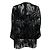 Top in rete nera con paillettes Akris Punto Nero - vista 3