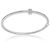 Tiffany & Co Bracciale a cerniera stretto Tiffany T in oro bianco e diamanti Tiffany - vista 5