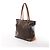 Borsa a Spalla Cabas Mezzo Monogram Louis Vuitton in Marrone M51151 - vista 2