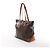 Borsa a Spalla Cabas Mezzo Monogram Louis Vuitton in Marrone M51151 - vista 3