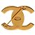 Spilla Logo Turnlock Coco Mark di Chanel D'oro - vista 2