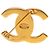 Spilla Logo Turnlock Coco Mark di Chanel D'oro - vista 3