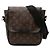 Borsa a tracolla Louis Vuitton Monogram Macassar Bass PM Marrone Nero