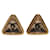 Orecchini Triangolo Logo Coco Mark di Chanel D'oro  - vista 1