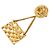 Timeless Spilla Matelassé Vintage Coco Mark di Chanel D'oro