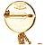Timeless Spilla Matelassé Vintage Coco Mark di Chanel D'oro - vista 3