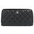 Timeless Cartera Larga Clásica Atemporal Chanel Negro Burdeos