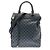 Borsa Tote Greenwich Damier Cobalt di Louis Vuitton Nero Blu