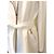 Carla G. Trench blanco Carla G con cinturón y cremalleras doradas Gold hardware - vista 11