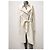 Carla G. Trench blanco Carla G con cinturón y cremalleras doradas Gold hardware - vista 15
