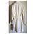 Carla G. Trench blanco Carla G con cinturón y cremalleras doradas Gold hardware - vista 18