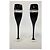 Autre Marque Taças de champanhe Waterford Crystal John Rocha - Conjunto de 2 Preto - vista 4