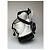 Mochila vintage CHANEL em nylon creme e preto Bege - vista 8
