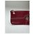 16 Céline Pochette in pelle vintage Celine con zip bordeaux Rosso - vista 12