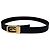 Céline Vintage Celine Sulky Wende-Leder-Gürtel Schwarz 80 cm