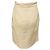Falda midi beige con pliegues frontales Versace - vista 3