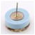 Pendientes de Stud Chanel Coco Mark Blanco Azul Dorado  - vista 5