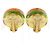 Orecchini a clip vintage Coco Mark di Chanel Verde Arancione - vista 3