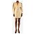 Iro Mini-Lederkleid in Creme - Größe UK 8 Roh - Ansicht 3