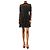 Alice by Temperley Schwarzes Spitzenrüschkleid - Größe UK 10