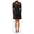 Alice by Temperley Schwarzes Spitzenrüschkleid - Größe UK 10 - Ansicht 2