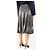 Etro Gonna midi in lurex nera e argento - taglia UK 12 Nero - vista 3