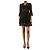 Self portrait Schwarzes A-Linien-Kleid mit Schnürung - Größe UK 8