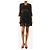 Self portrait Schwarzes A-Linien-Kleid mit Schnürung - Größe UK 8 - Ansicht 3