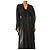Autre Marque Top envolvente de rayas plisadas negras - talla UK 6 Negro