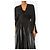 Autre Marque Top envolvente de rayas plisadas negras - talla UK 6 Negro - vista 3