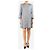 Stella Mc Cartney Blaues Lurex-Kleid - Größe UK 10 - Ansicht 3
