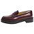 Hermès Burgunderfarbene Lederloafers - Größe EU 38,5 Bordeaux