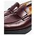 Hermès Burgunderfarbene Lederloafers - Größe EU 38,5 Bordeaux - Ansicht 5