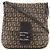 Fendi Zucchino braune Canvas Schultertasche