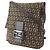 Fendi Zucchino braune Canvas Schultertasche - Ansicht 2