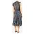 Ulla Johnson Abito midi in lurex stampato blu - taglia UK 14 - vista 2
