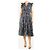 Ulla Johnson Abito midi in lurex stampato blu - taglia UK 14 - vista 3