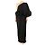 Autre Marque Schwarzes Erlen-Ein-Schulter-Kleid - Größe UK 10