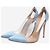 Gianvito Rossi Blaue Satin-PVC-Absätze - Größe EU 37,5 (UK 4,5) - Ansicht 2