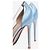 Gianvito Rossi Blaue Satin-PVC-Absätze - Größe EU 37,5 (UK 4,5) - Ansicht 5