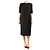 Dolce & Gabbana Schwarzes kurzärmliges Woll-Midi-Kleid - Größe UK 16