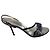 DOLCE & GABBANA LEDERSANDALEN MIT BLUMEN. Braun