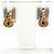 Orecchini Hermès Mini Pop H Marrone Glacé Oro Rosa D'oro - vista 4