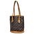 Borsa Tote Petite Bucket PM di Louis Vuitton Marrone