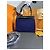Borsa Fendi in pelle di coccodrillo blu - vista 2