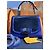 Borsa Fendi in pelle di coccodrillo blu - vista 6