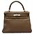 Borsa a mano Hermès Lovecraft 28 pelle Togo grigio