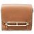 Borsa Hermès Roulis 19 in pelle di sella marrone dorato