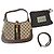 Borsa Balenciaga x Gucci in tela monogrammata Marrone Rosso Beige Verde