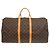 Borsa Boston Keepall 55 Monogram Louis Vuitton Marrone Monogramma